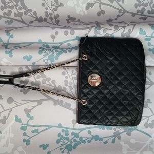 DKNY Genuine leather black shoulder bag